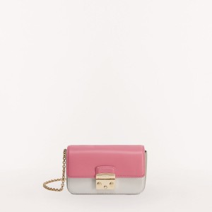 Furla METROPOLIS Mini Çanta Kadın Pembe Beyaz | 8397-DLWOG