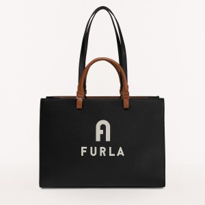 Furla VARSITY STYLE Totes Kadın Siyah | 7845-YEMOG