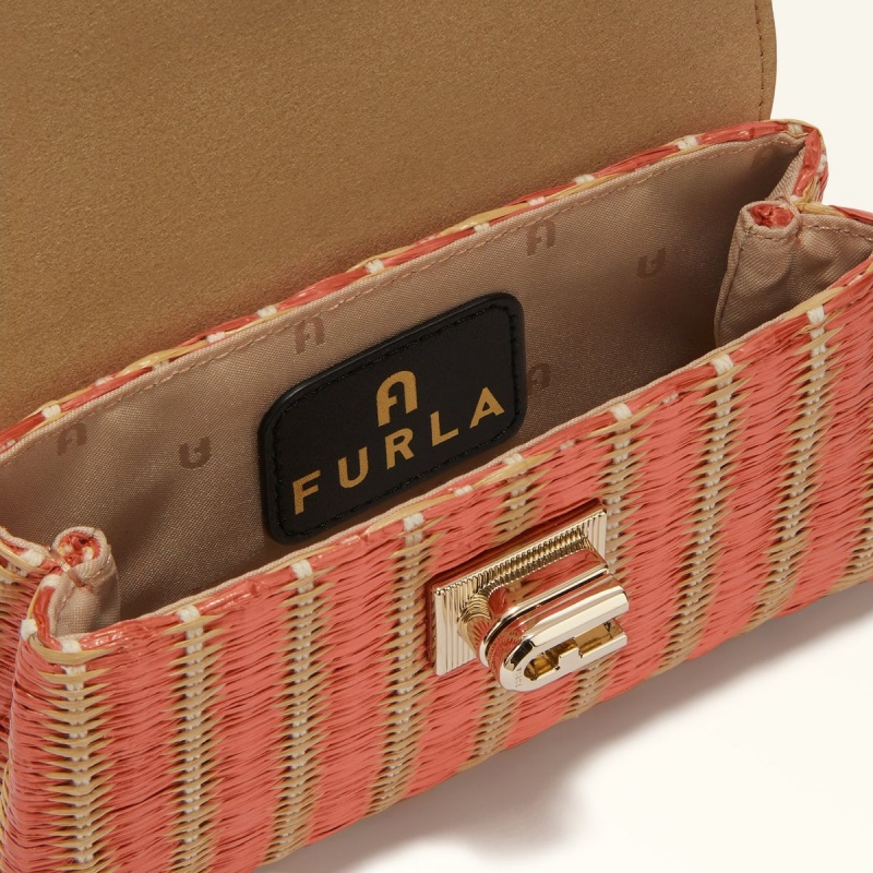 Furla 1927 Mini Çanta Kadın Kırmızı Sarı | 2049-AJOLN