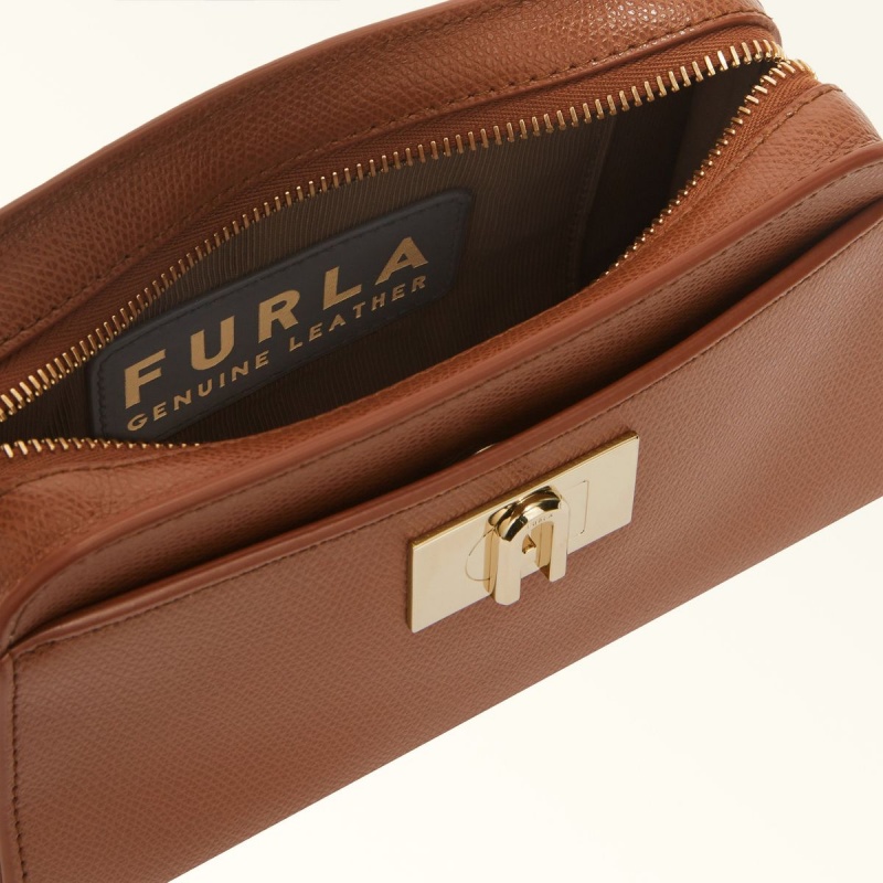 Furla 1927 Çapraz Askılı Çanta Kadın Kahverengi | 9612-BYNJW