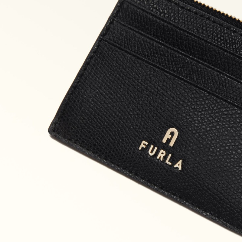 Furla CAMELIA Kartlık Kadın Siyah | 4068-HNFOQ