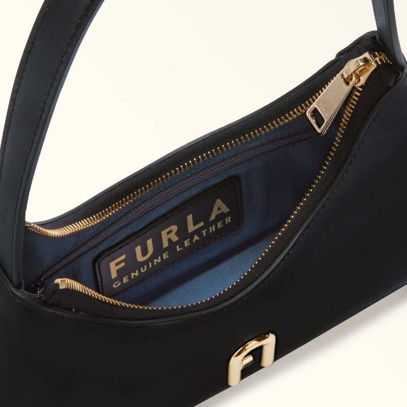 Furla DIAMANTE Omuz Çantası Kadın Siyah | 4253-NQMJG