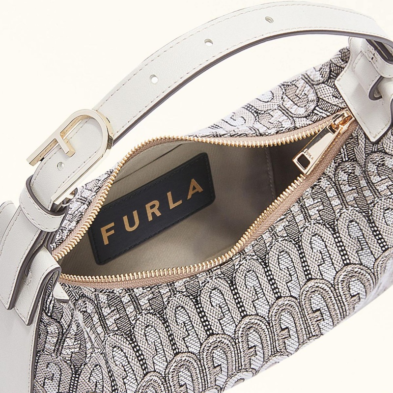 Furla FLOW Omuz Çantası Kadın Gri | 3589-ZUGBL