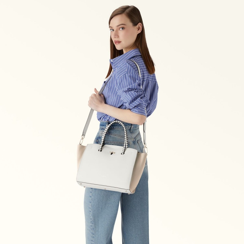 Furla GENESI Totes Kadın Beyaz | 4519-XAIHJ