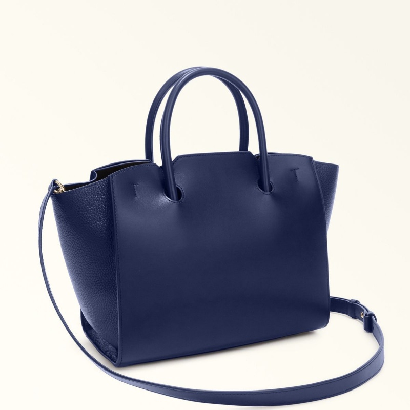 Furla GENESI Totes Kadın Lacivert | 5864-RDGQK