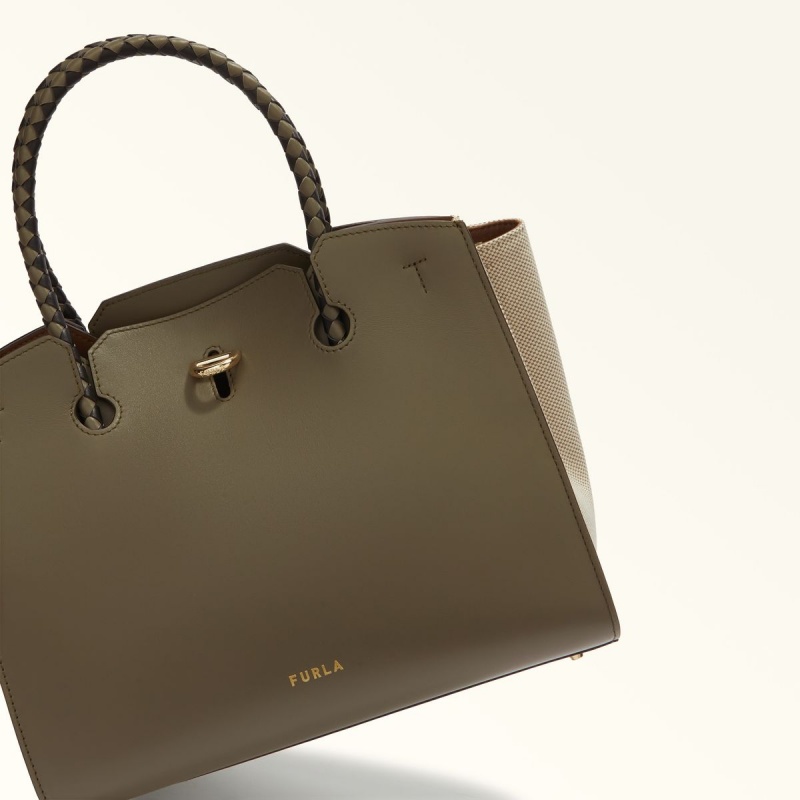 Furla GENESI Totes Kadın Zeytin Yeşili | 5983-OTELK