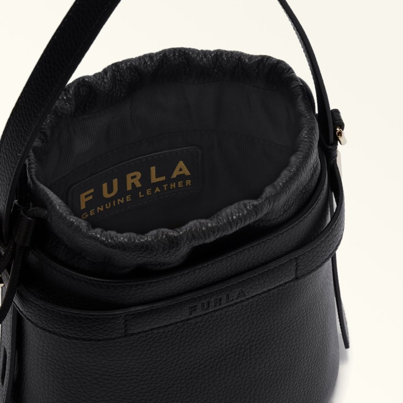 Furla GIOVE Kova Çanta Kadın Siyah | 4735-LWYZF