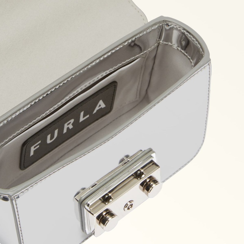 Furla METROPOLIS Çapraz Askılı Çanta Kadın Gümüş | 3751-FGRZE