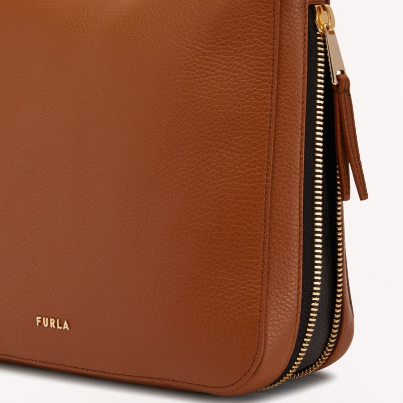 Furla SKYE Omuz Çantası Kadın Kahverengi | 2780-JVSCZ