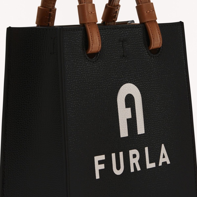 Furla VARSITY STYLE Totes Kadın Siyah | 5478-LOBZI