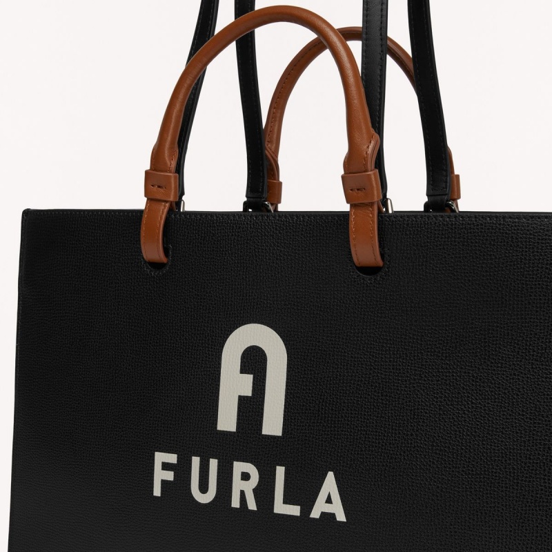 Furla VARSITY STYLE Totes Kadın Siyah | 7845-YEMOG